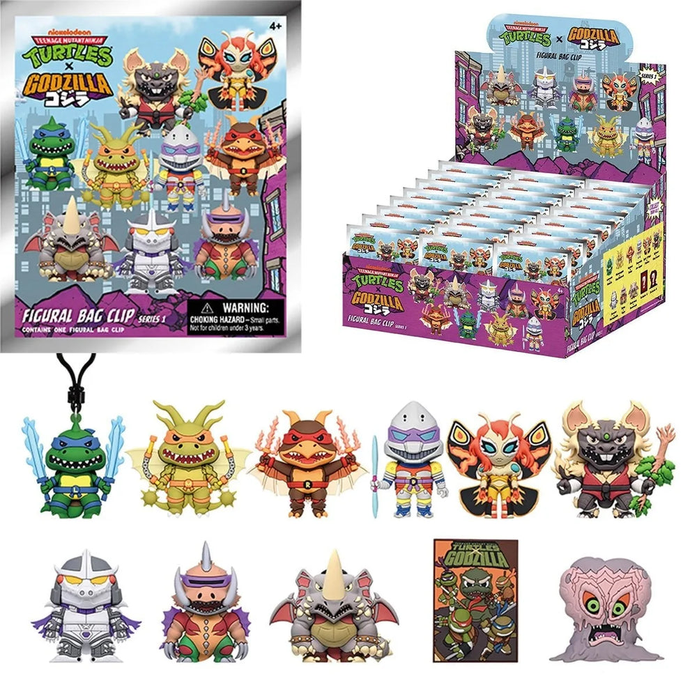 Teenage Mutant Ninja Turtles x Godzilla Mystère Clip Sac 3D en Mousse