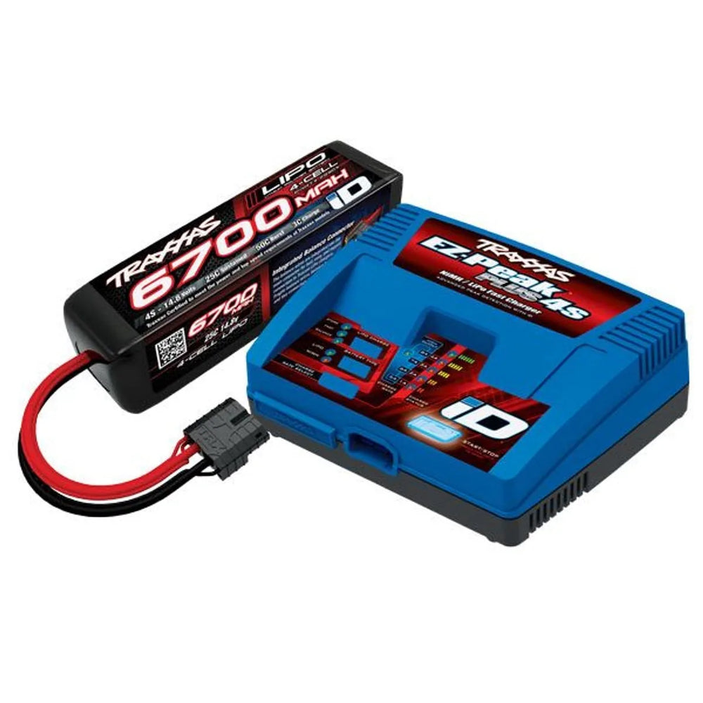 Ensemble de batterie/chargeur Traxxas - Chargeur EZ-Peak Plus 4S et batterie 4S 6700mAh LiPo