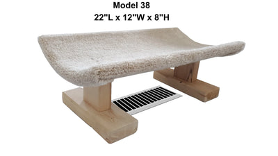 Modèle 38 - Lit pour chat sur registre de chauffage