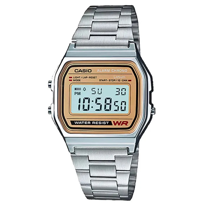 CASIO Vintage Métal Argent/Or | A158WEA-9