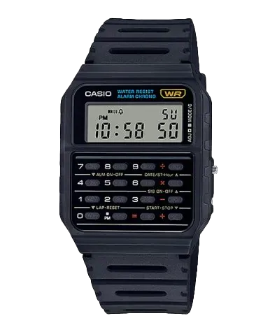 CASIO Twincept Databank Numérique Résine Noire | CA53W-1