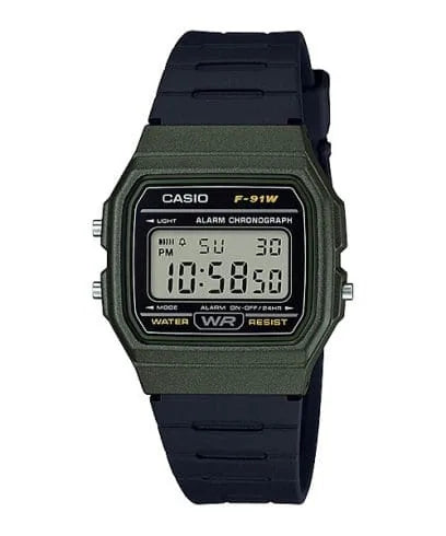 CASIO G-Shock Numérique Vert | F91WM-3A