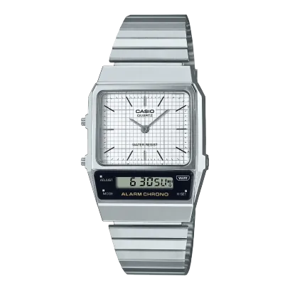 CASIO Vintage Silver White Dial | AQ800E-7A