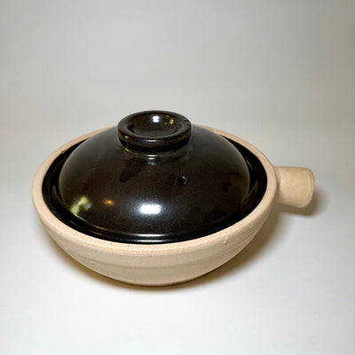 Poterie de cuisson large de 9 po – Cuiseur traditionnel en terre cuite, utilisable sur cuisinière et au four