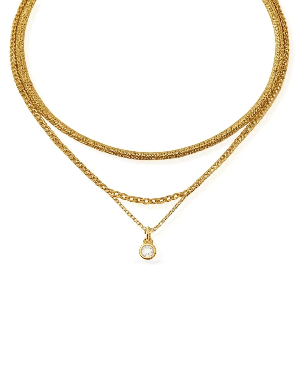 Collier délicat superposé