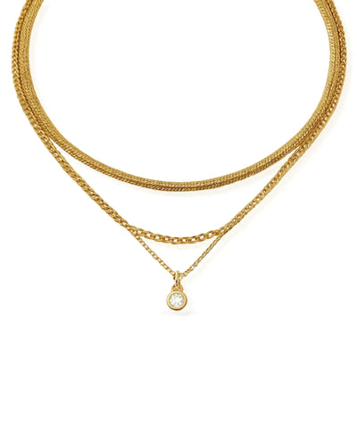 Collier délicat superposé