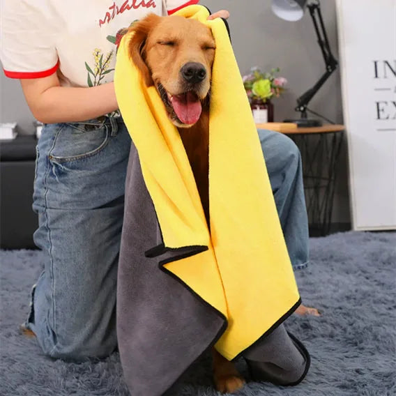 Serviette pour animaux – Super absorbante et séchage rapide pour chiens et chats (idéale pour Golden Retrievers)