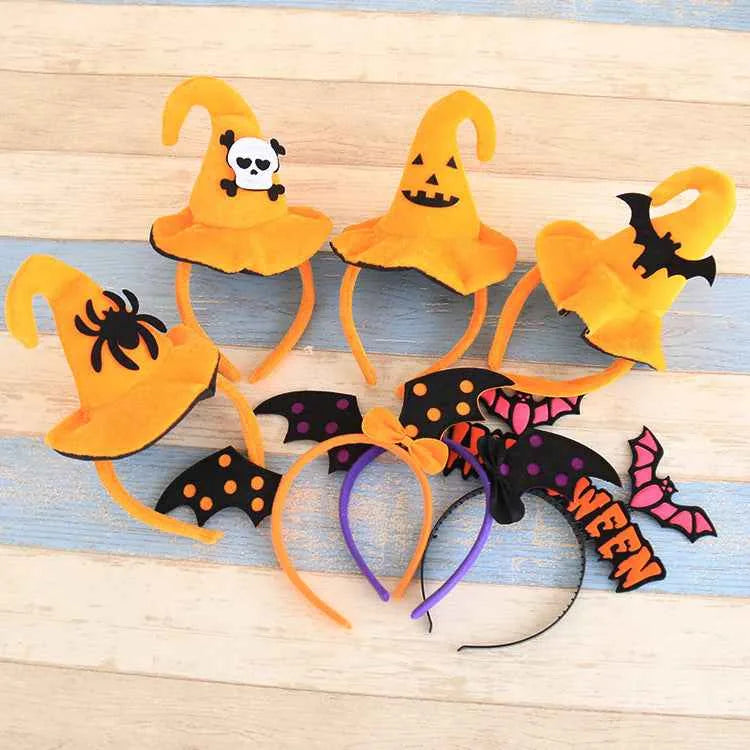Accessoires de cheveux d'Halloween effrayants – Bandeau festif pour costume d'adultes et d'enfants
