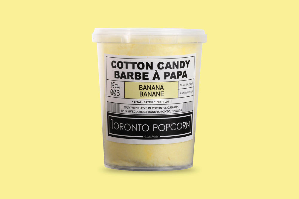 Barbe à papa à la banane