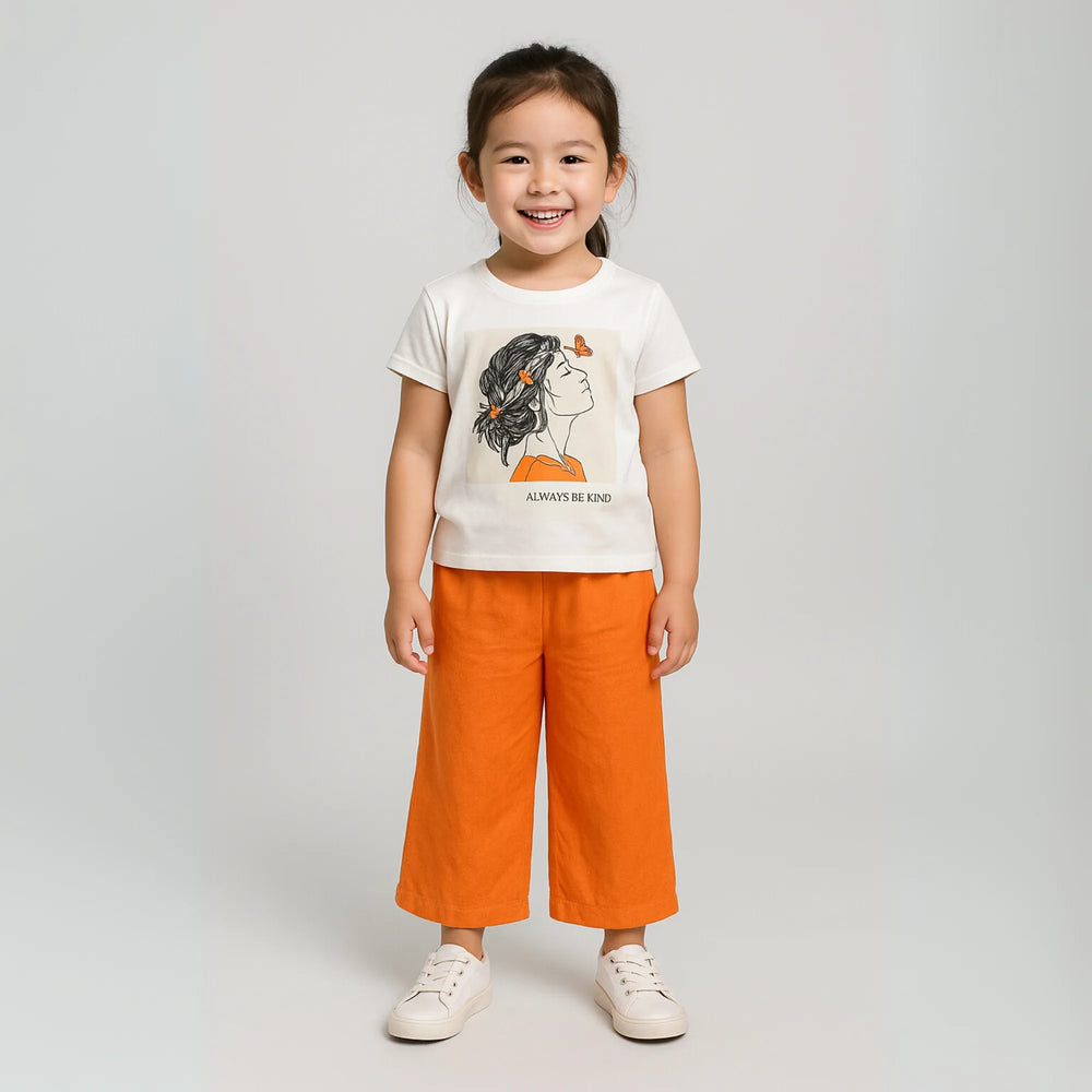 Ensemble Décontracté Papillon Beauté pour Filles