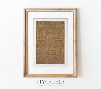Vintage Arabic Textile Art Print SK0152