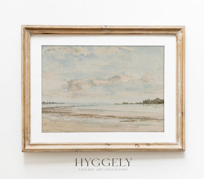 Vintage Coastal Landscape Art Print L0109
