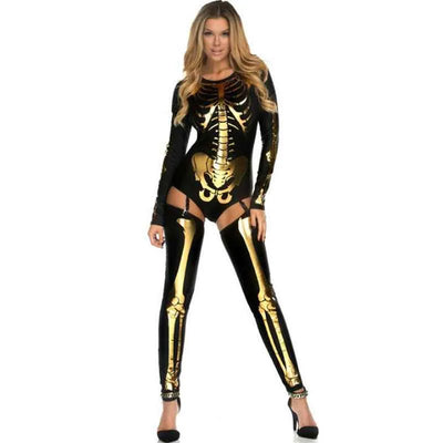 Déguisement Squelette Zombie d'Halloween – Tenue d'Épouvante pour Adultes