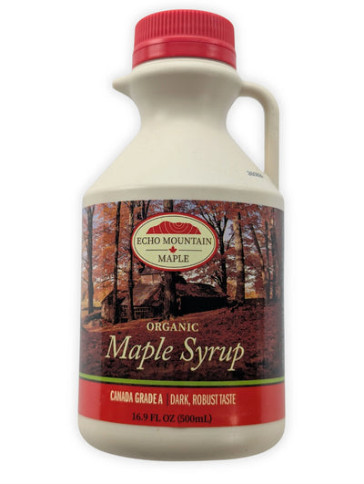 Certified Organic Pure Canadian Maple Syrup - 500 ml Jug