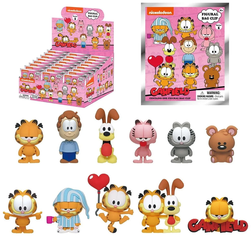 Garfield Série 1 Attache-Sac Mystère en Mousse 3D