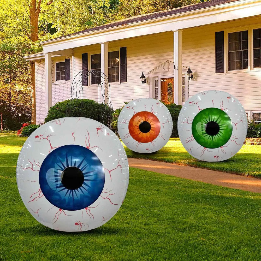 Halloween Eyeball Balloon Inflatable Decoration – Giant Spooky Eye Yard Decor for Halloween Party
