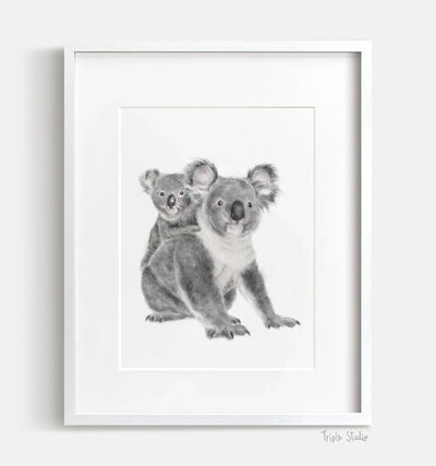 Art Mural Bébé Koala et Maman