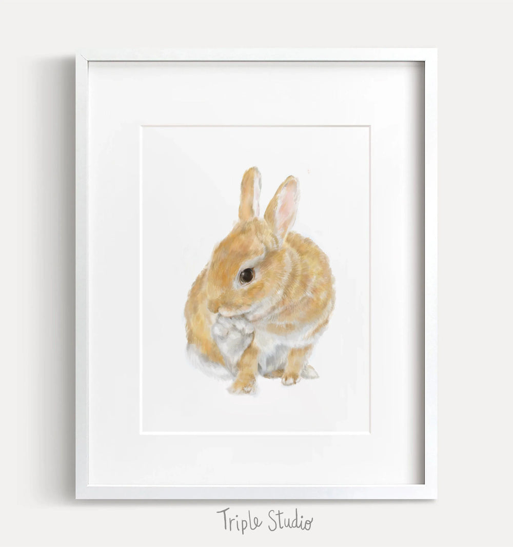 Impression d'art de lapin