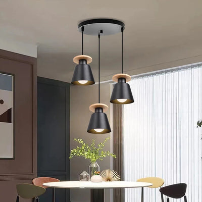 Modern LED Chandelier Ceiling Light – European Retro Iron Pendant Lamp for Dining Room, Bedroom & Living Room