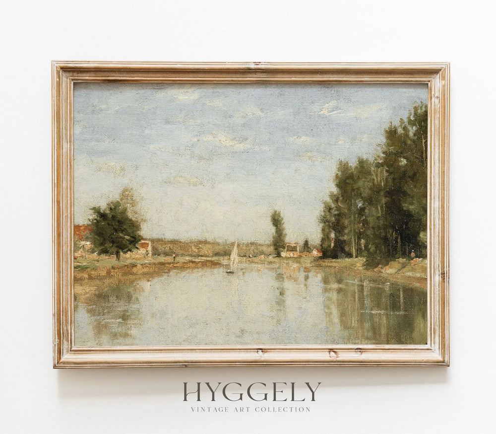 Impression d'art paysage nautique vintage L0111