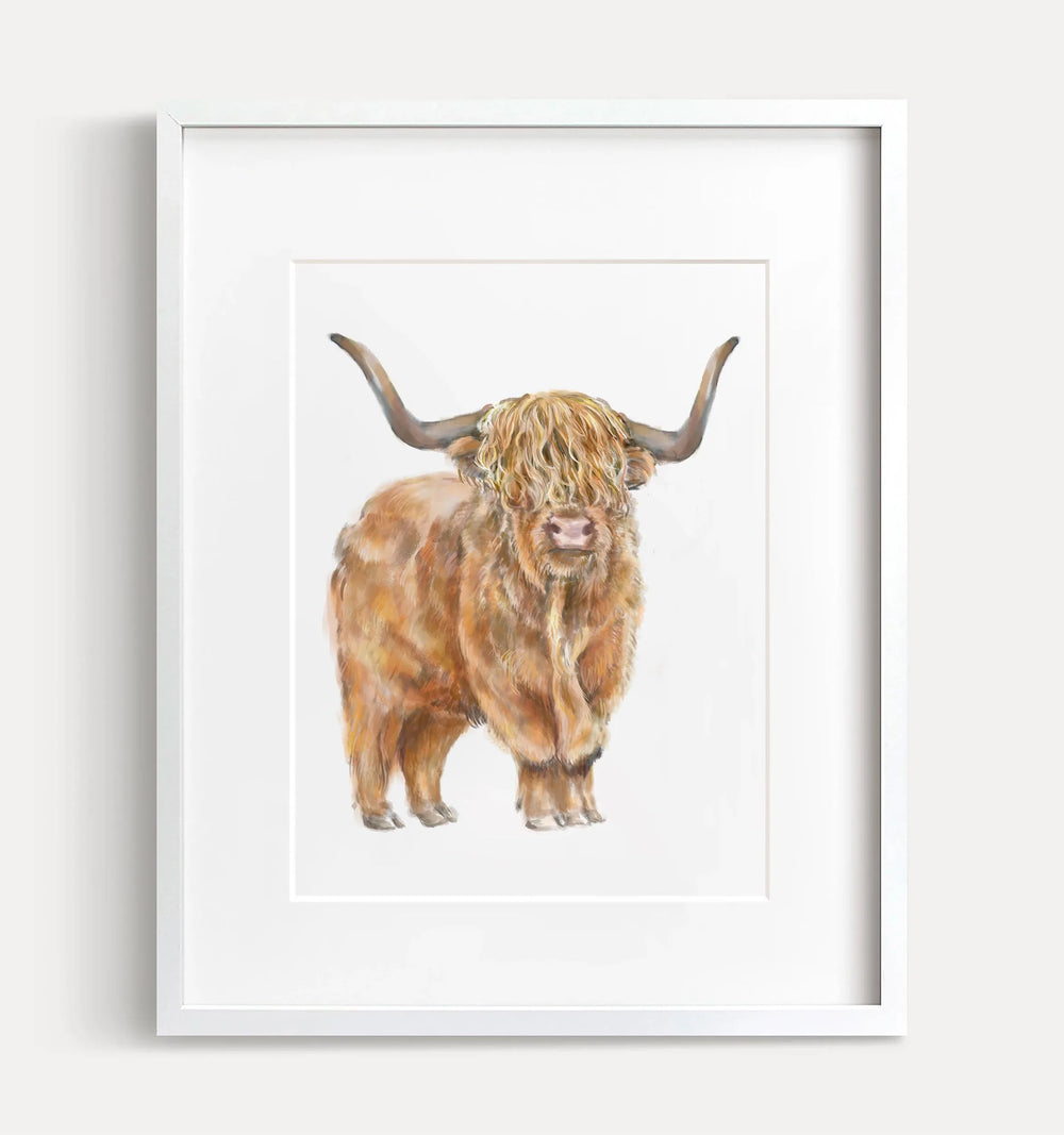 Art Mural Vache Highland