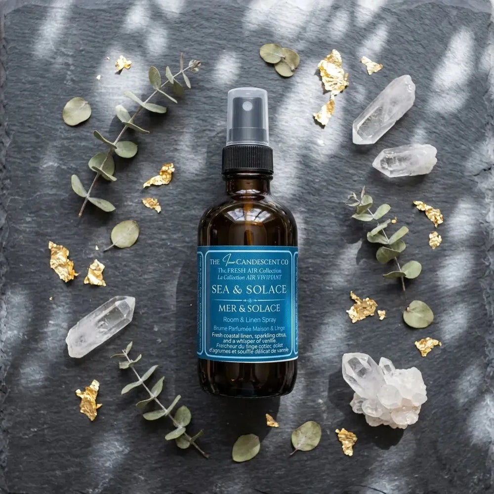 SEA & SOLACE | Vaporisateur d'ambiance et de literie côtière | Parfum d'intérieur sans alcool