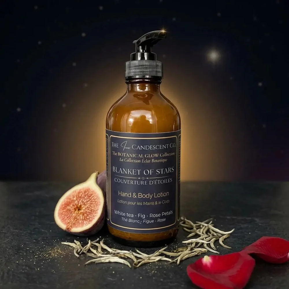 BLANKET OF STARS | White tea, fig & rose luxury hand and body lotion