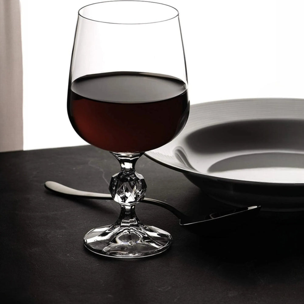 Verres à vin en cristal 8 oz - CRYSTALEX - Ensemble de 6
