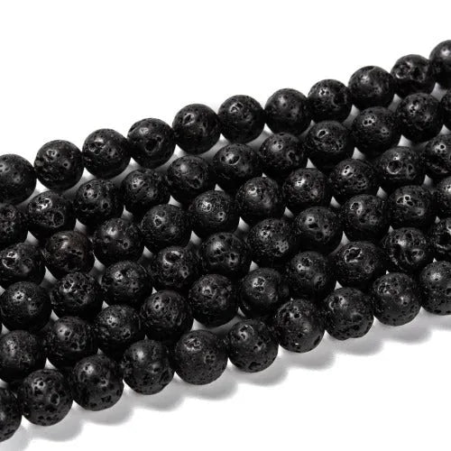 Black Lava Beads