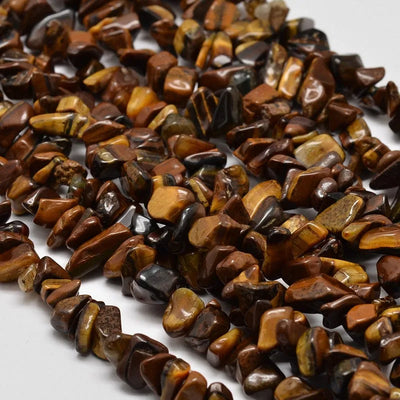 Perles d'Œil de Tigre en Pierre Naturelle