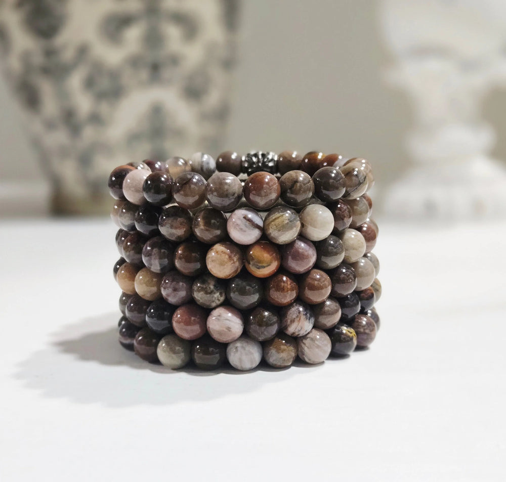 Bracelet en Bois Pétrifié