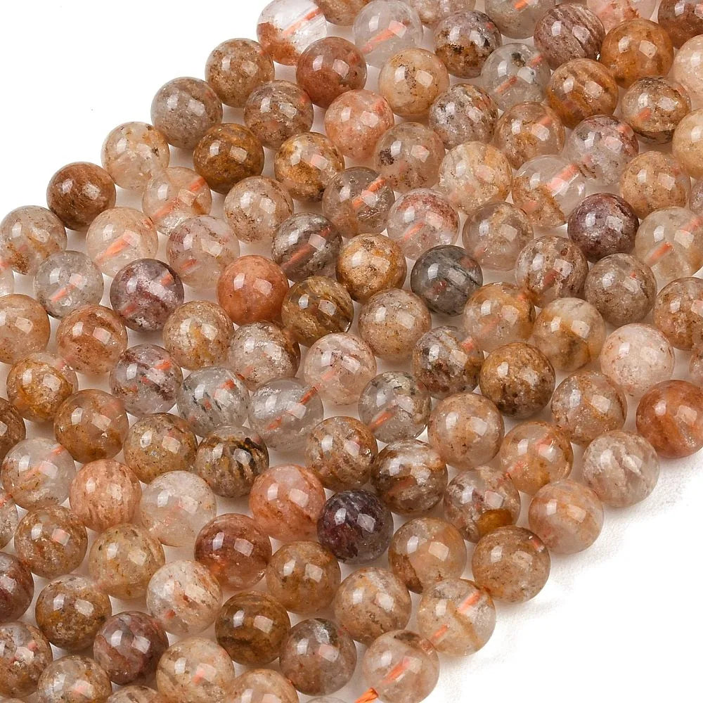 Thousand Layer Lodolite Quartz Beads