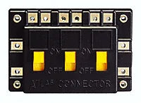 Atlas Electrical Connector 3 SPST On/Off Switches In Parallel