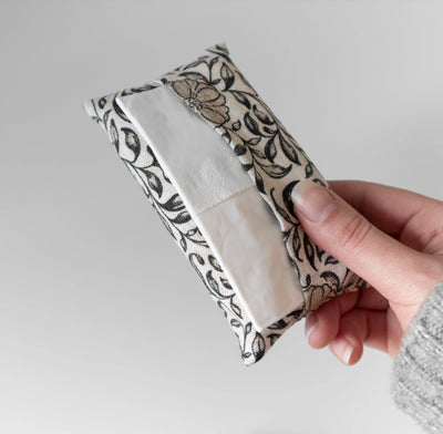 Porte-mouchoirs en tissu | Format de poche (petit) | Fleur de Vie