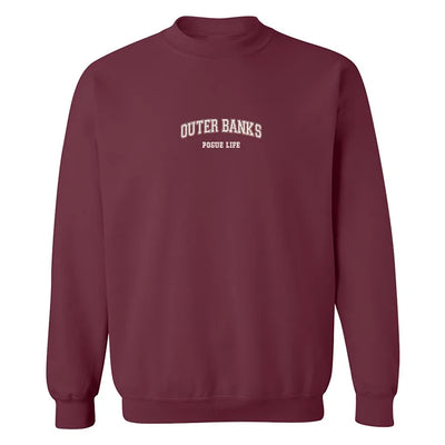 Embroidered "Outer Banks" Crewneck
