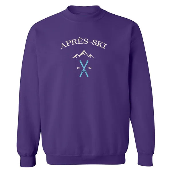 Embroidered "Après-Ski" Crewneck