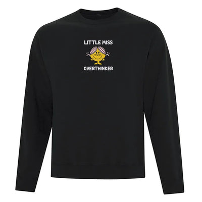 Embroidered "Little Miss Overthinker" Crewneck
