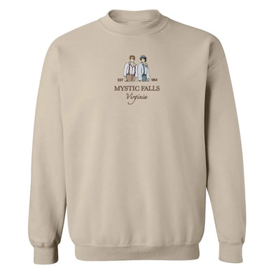 Embroidered "Mystic Falls" Crewneck
