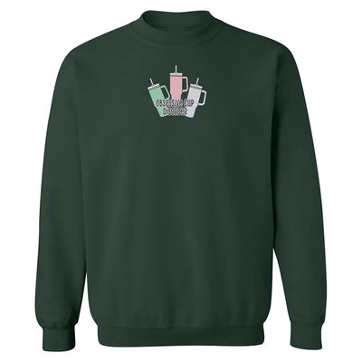 Embroidered "Obsessive Cup Disorder" Crewneck