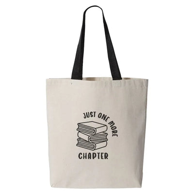 Embroidered Tote Bag "One More Chapter"