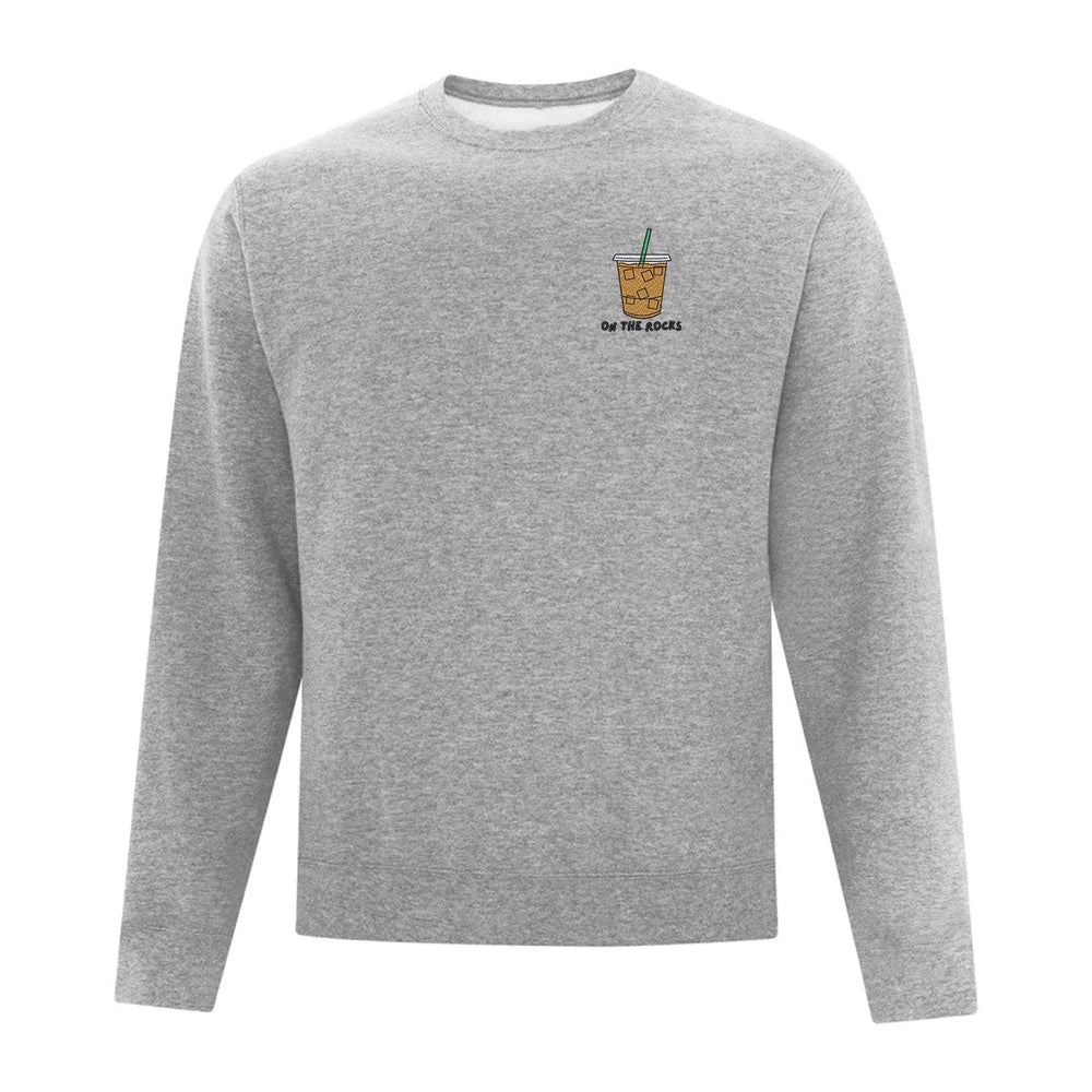 Embroidered "On The Rocks" Crewneck