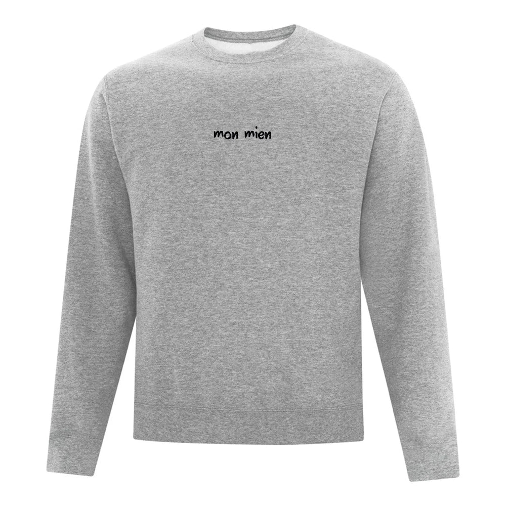 Embroidered "Mon mien" Crewneck