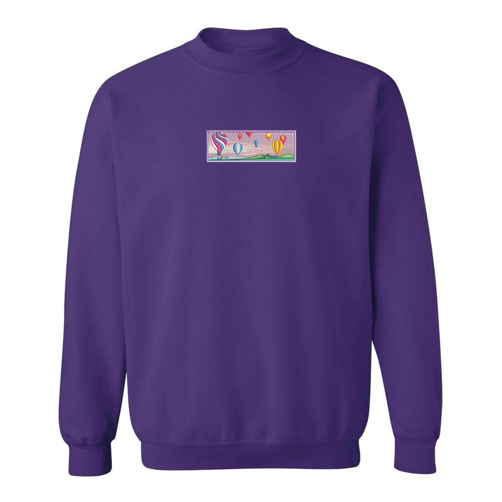 Embroidered Hot Air Balloon Crewneck