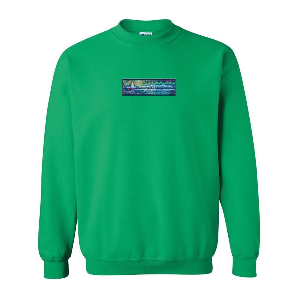 Embroidered Lighthouse Crewneck