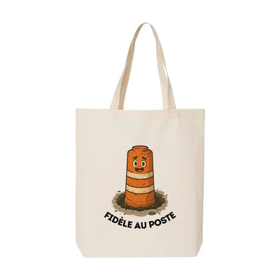 Sac fourre-tout "Fidèle au poste" imprimé