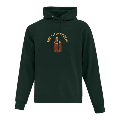 Hoodie "Tire-toi une bûche" Printed