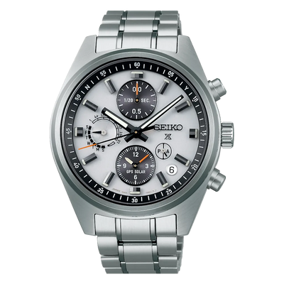 SEIKO Prospex Speedtimer Solaire GPS Cadran Argenté | SSH165