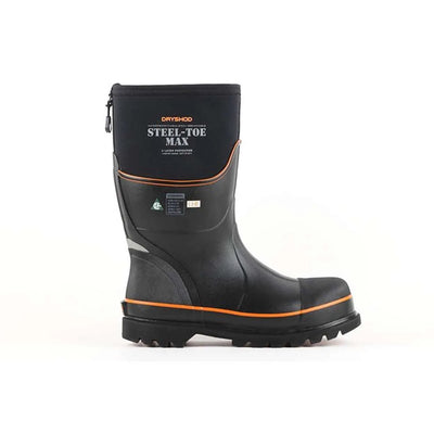 Dryshod Max Mid CSA Unisexe à Embout d'Acier Noir/Orange