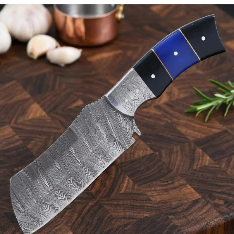 9" Damascus Hunting Knife