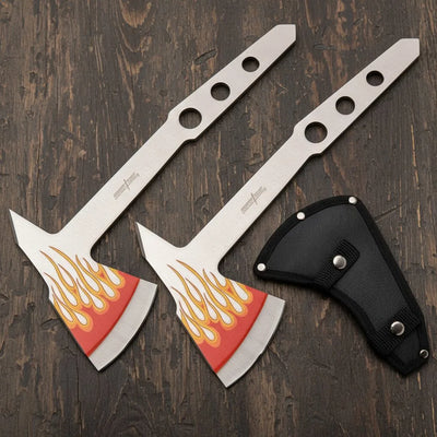Ensemble de 2 haches de lancer Perfect Point de 9,5 pouces